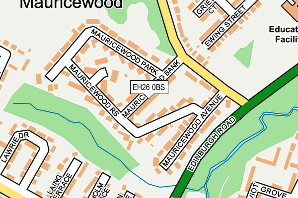 EH26 0BS map - OS OpenMap – Local (Ordnance Survey) EH26 0BS map - OS OpenMap – Local (Ordnance Survey)