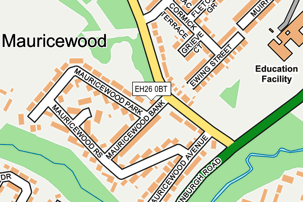 EH26 0BT map - OS OpenMap – Local (Ordnance Survey) EH26 0BT map - OS OpenMap – Local (Ordnance Survey)