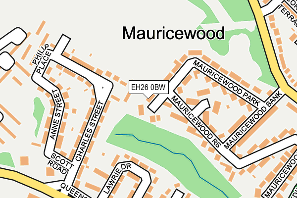 EH26 0BW map - OS OpenMap – Local (Ordnance Survey) EH26 0BW map - OS OpenMap – Local (Ordnance Survey)