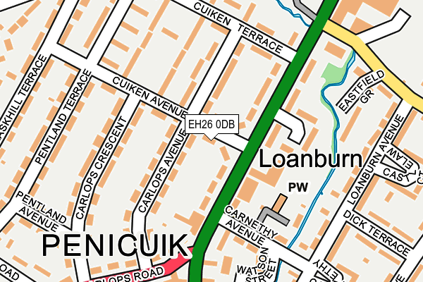 EH26 0DB map - OS OpenMap – Local (Ordnance Survey) EH26 0DB map - OS OpenMap – Local (Ordnance Survey)