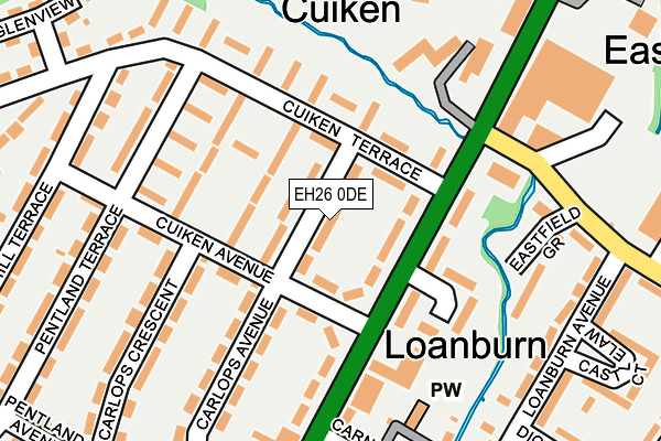 EH26 0DE map - OS OpenMap – Local (Ordnance Survey) EH26 0DE map - OS OpenMap – Local (Ordnance Survey)