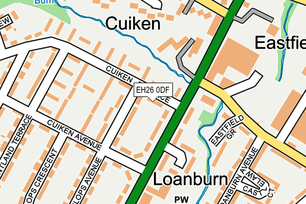 EH26 0DF map - OS OpenMap – Local (Ordnance Survey) EH26 0DF map - OS OpenMap – Local (Ordnance Survey)
