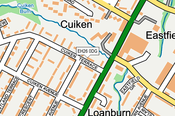 EH26 0DG map - OS OpenMap – Local (Ordnance Survey) EH26 0DG map - OS OpenMap – Local (Ordnance Survey)