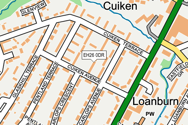 EH26 0DR map - OS OpenMap – Local (Ordnance Survey) EH26 0DR map - OS OpenMap – Local (Ordnance Survey)