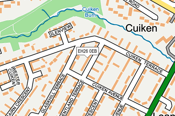 EH26 0EB map - OS OpenMap – Local (Ordnance Survey) EH26 0EB map - OS OpenMap – Local (Ordnance Survey)