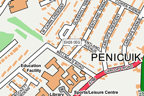 EH26 0EG map - OS OpenMap – Local (Ordnance Survey) EH26 0EG map - OS OpenMap – Local (Ordnance Survey)