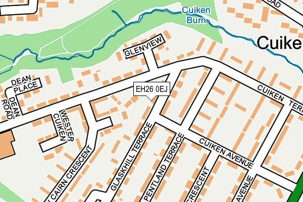EH26 0EJ map - OS OpenMap – Local (Ordnance Survey) EH26 0EJ map - OS OpenMap – Local (Ordnance Survey)