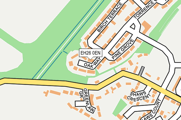 EH26 0EN map - OS OpenMap – Local (Ordnance Survey) EH26 0EN map - OS OpenMap – Local (Ordnance Survey)