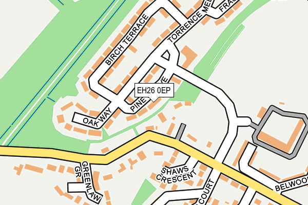 EH26 0EP map - OS OpenMap – Local (Ordnance Survey) EH26 0EP map - OS OpenMap – Local (Ordnance Survey)