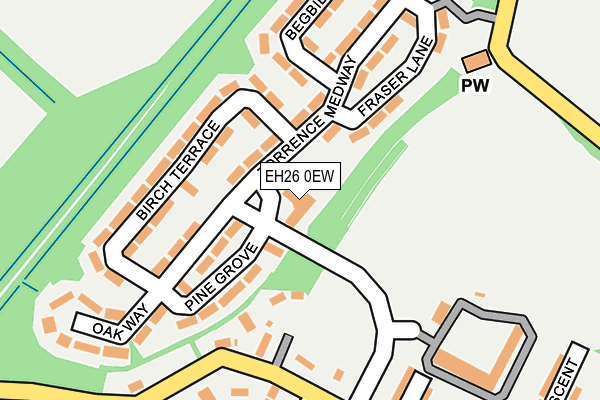 EH26 0EW map - OS OpenMap – Local (Ordnance Survey) EH26 0EW map - OS OpenMap – Local (Ordnance Survey)