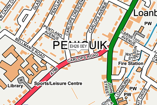 EH26 0EY map - OS OpenMap – Local (Ordnance Survey) EH26 0EY map - OS OpenMap – Local (Ordnance Survey)