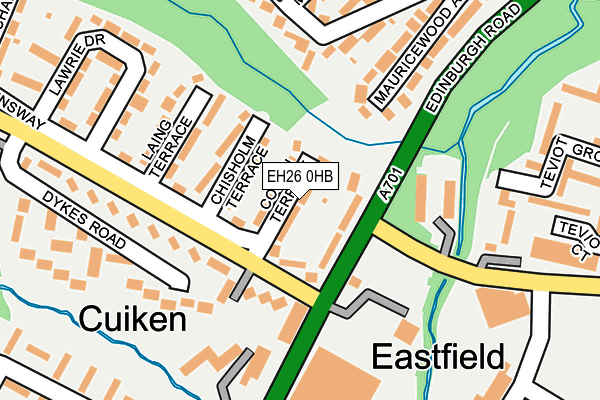 EH26 0HB map - OS OpenMap – Local (Ordnance Survey) EH26 0HB map - OS OpenMap – Local (Ordnance Survey)