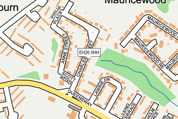 EH26 0HH map - OS OpenMap – Local (Ordnance Survey)