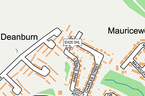 EH26 0HL map - OS OpenMap – Local (Ordnance Survey) EH26 0HL map - OS OpenMap – Local (Ordnance Survey)