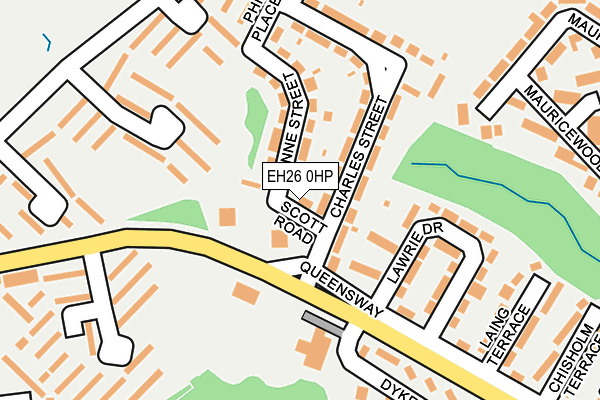 EH26 0HP map - OS OpenMap – Local (Ordnance Survey) EH26 0HP map - OS OpenMap – Local (Ordnance Survey)