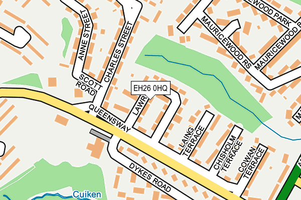 EH26 0HQ map - OS OpenMap – Local (Ordnance Survey) EH26 0HQ map - OS OpenMap – Local (Ordnance Survey)