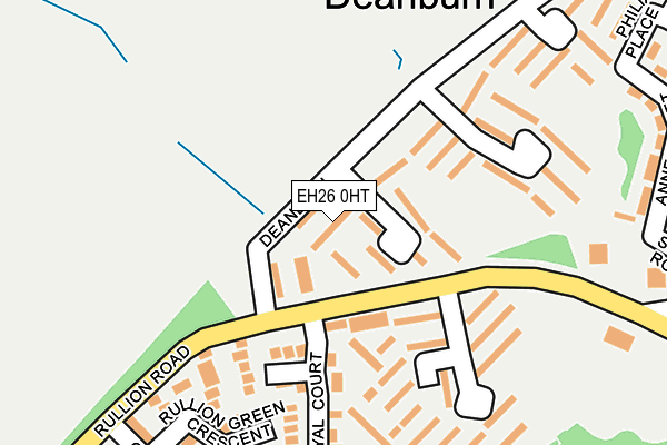 EH26 0HT map - OS OpenMap – Local (Ordnance Survey) EH26 0HT map - OS OpenMap – Local (Ordnance Survey)