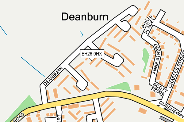 EH26 0HX map - OS OpenMap – Local (Ordnance Survey) EH26 0HX map - OS OpenMap – Local (Ordnance Survey)