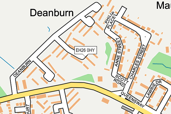 EH26 0HY map - OS OpenMap – Local (Ordnance Survey) EH26 0HY map - OS OpenMap – Local (Ordnance Survey)