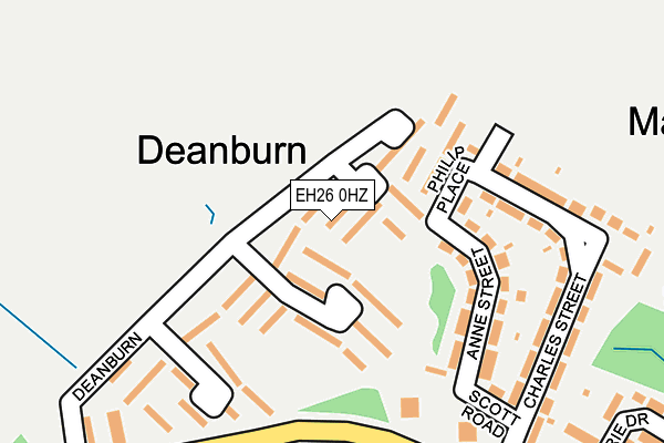 EH26 0HZ map - OS OpenMap – Local (Ordnance Survey)