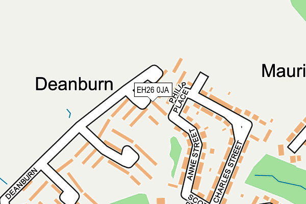 EH26 0JA map - OS OpenMap – Local (Ordnance Survey)