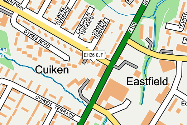 EH26 0JF map - OS OpenMap – Local (Ordnance Survey) EH26 0JF map - OS OpenMap – Local (Ordnance Survey)
