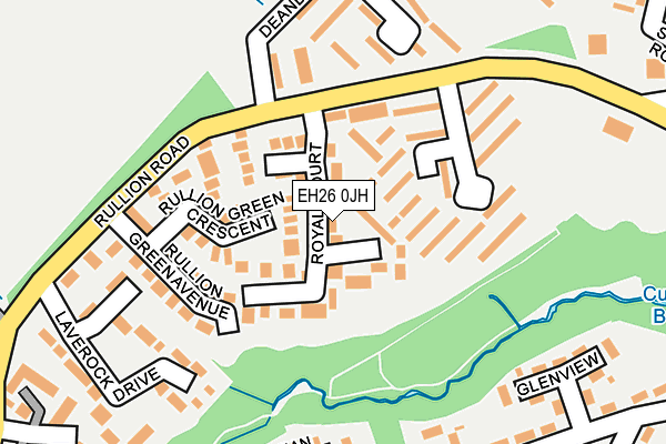 EH26 0JH map - OS OpenMap – Local (Ordnance Survey) EH26 0JH map - OS OpenMap – Local (Ordnance Survey)
