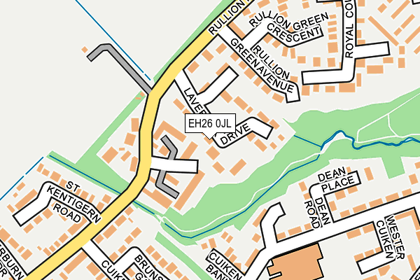 EH26 0JL map - OS OpenMap – Local (Ordnance Survey) EH26 0JL map - OS OpenMap – Local (Ordnance Survey)