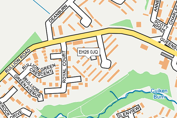 EH26 0JQ map - OS OpenMap – Local (Ordnance Survey) EH26 0JQ map - OS OpenMap – Local (Ordnance Survey)
