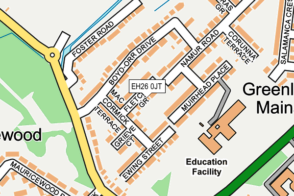 EH26 0JT map - OS OpenMap – Local (Ordnance Survey) EH26 0JT map - OS OpenMap – Local (Ordnance Survey)