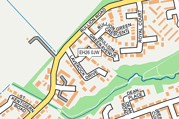 EH26 0JW map - OS OpenMap – Local (Ordnance Survey) EH26 0JW map - OS OpenMap – Local (Ordnance Survey)