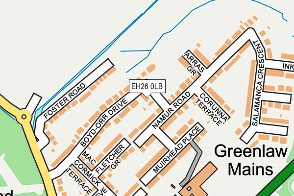 EH26 0LB map - OS OpenMap – Local (Ordnance Survey) EH26 0LB map - OS OpenMap – Local (Ordnance Survey)