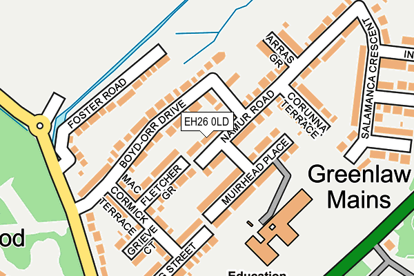 EH26 0LD map - OS OpenMap – Local (Ordnance Survey) EH26 0LD map - OS OpenMap – Local (Ordnance Survey)