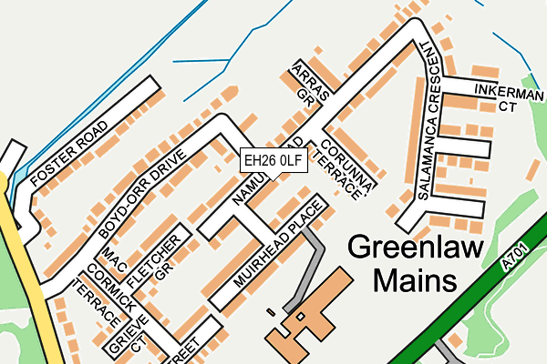 EH26 0LF map - OS OpenMap – Local (Ordnance Survey) EH26 0LF map - OS OpenMap – Local (Ordnance Survey)