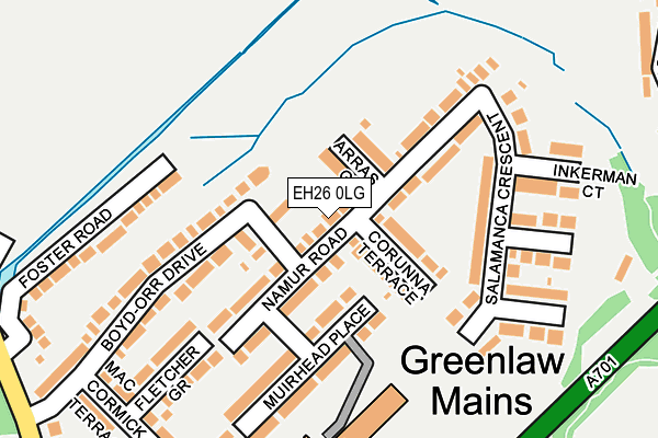 EH26 0LG map - OS OpenMap – Local (Ordnance Survey) EH26 0LG map - OS OpenMap – Local (Ordnance Survey)