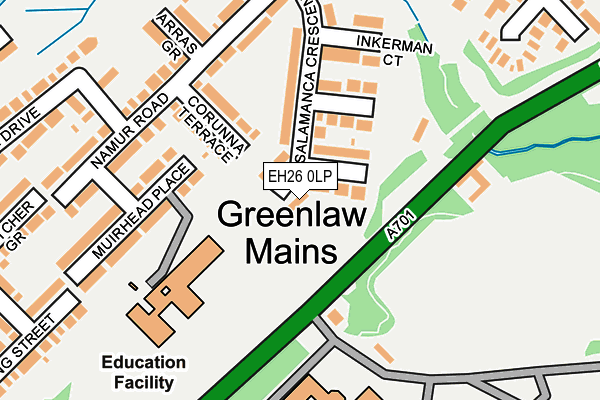 EH26 0LP map - OS OpenMap – Local (Ordnance Survey) EH26 0LP map - OS OpenMap – Local (Ordnance Survey)