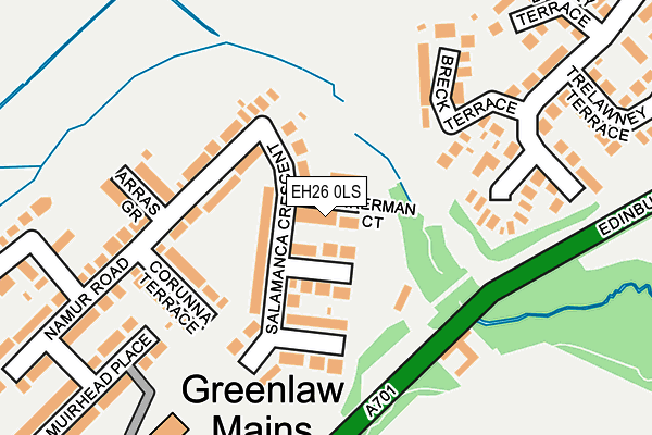 EH26 0LS map - OS OpenMap – Local (Ordnance Survey) EH26 0LS map - OS OpenMap – Local (Ordnance Survey)