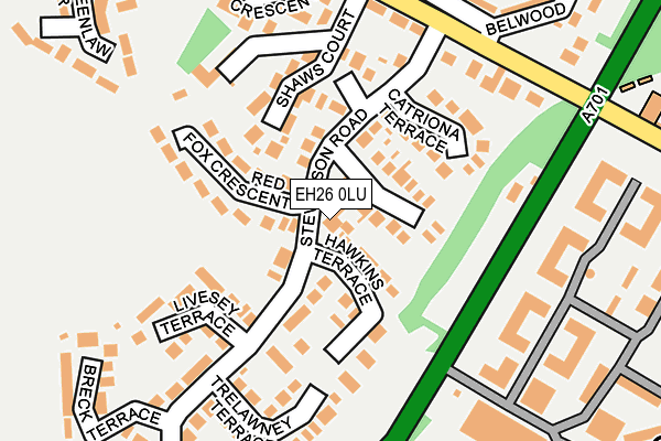 EH26 0LU map - OS OpenMap – Local (Ordnance Survey) EH26 0LU map - OS OpenMap – Local (Ordnance Survey)