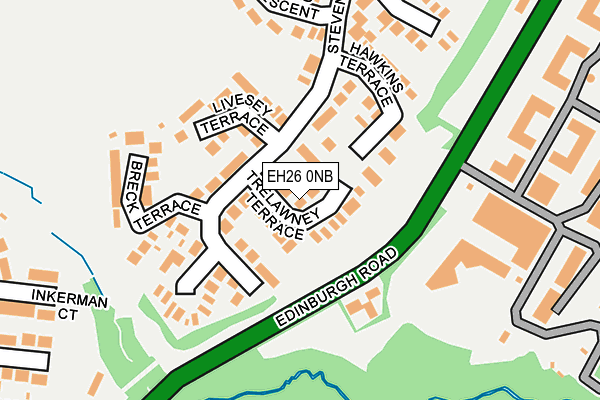 EH26 0NB map - OS OpenMap – Local (Ordnance Survey) EH26 0NB map - OS OpenMap – Local (Ordnance Survey)