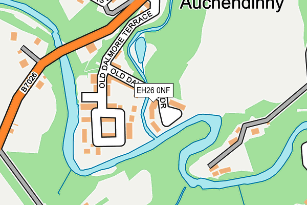 EH26 0NF map - OS OpenMap – Local (Ordnance Survey) EH26 0NF map - OS OpenMap – Local (Ordnance Survey)