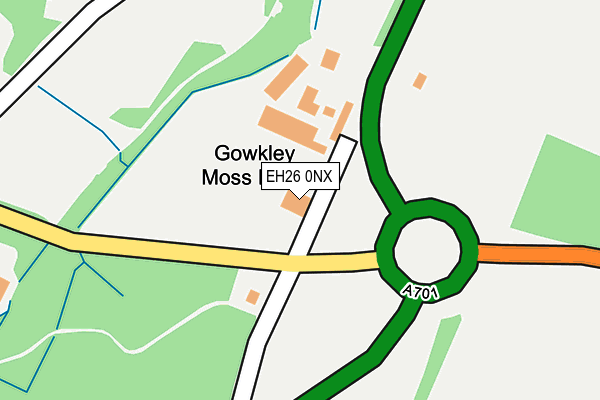EH26 0NX map - OS OpenMap – Local (Ordnance Survey) EH26 0NX map - OS OpenMap – Local (Ordnance Survey)