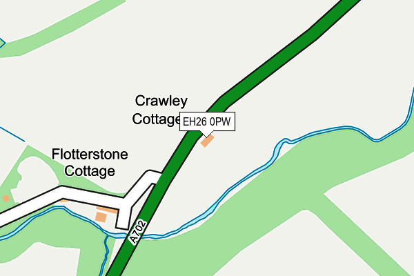 EH26 0PW map - OS OpenMap – Local (Ordnance Survey)