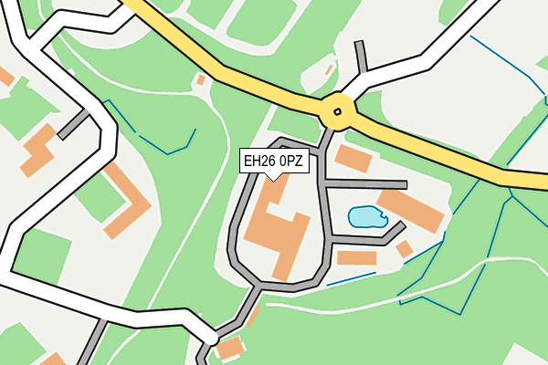 EH26 0PZ map - OS OpenMap – Local (Ordnance Survey) EH26 0PZ map - OS OpenMap – Local (Ordnance Survey)