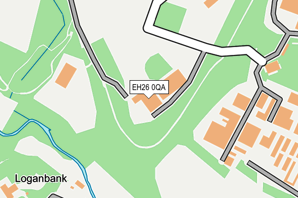 EH26 0QA map - OS OpenMap – Local (Ordnance Survey) EH26 0QA map - OS OpenMap – Local (Ordnance Survey)