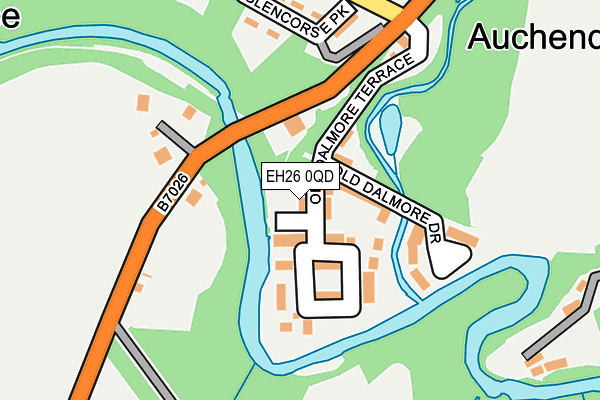 EH26 0QD map - OS OpenMap – Local (Ordnance Survey) EH26 0QD map - OS OpenMap – Local (Ordnance Survey)
