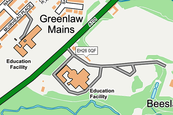 EH26 0QF map - OS OpenMap – Local (Ordnance Survey) EH26 0QF map - OS OpenMap – Local (Ordnance Survey)