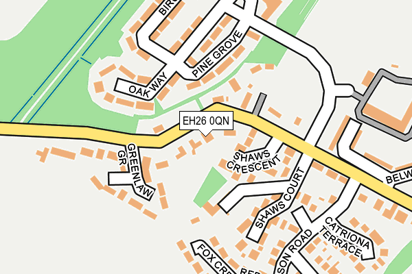 EH26 0QN map - OS OpenMap – Local (Ordnance Survey) EH26 0QN map - OS OpenMap – Local (Ordnance Survey)