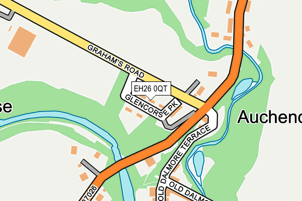 EH26 0QT map - OS OpenMap – Local (Ordnance Survey) EH26 0QT map - OS OpenMap – Local (Ordnance Survey)