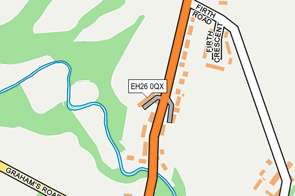 EH26 0QX map - OS OpenMap – Local (Ordnance Survey) EH26 0QX map - OS OpenMap – Local (Ordnance Survey)