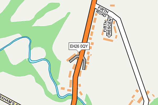EH26 0QY map - OS OpenMap – Local (Ordnance Survey) EH26 0QY map - OS OpenMap – Local (Ordnance Survey)